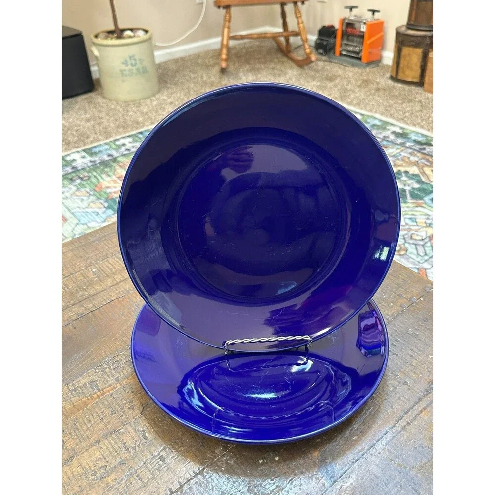 Royal Norfolk Cobalt Blue Dinner Plates 10.5” Set of 2 Greenbrier International